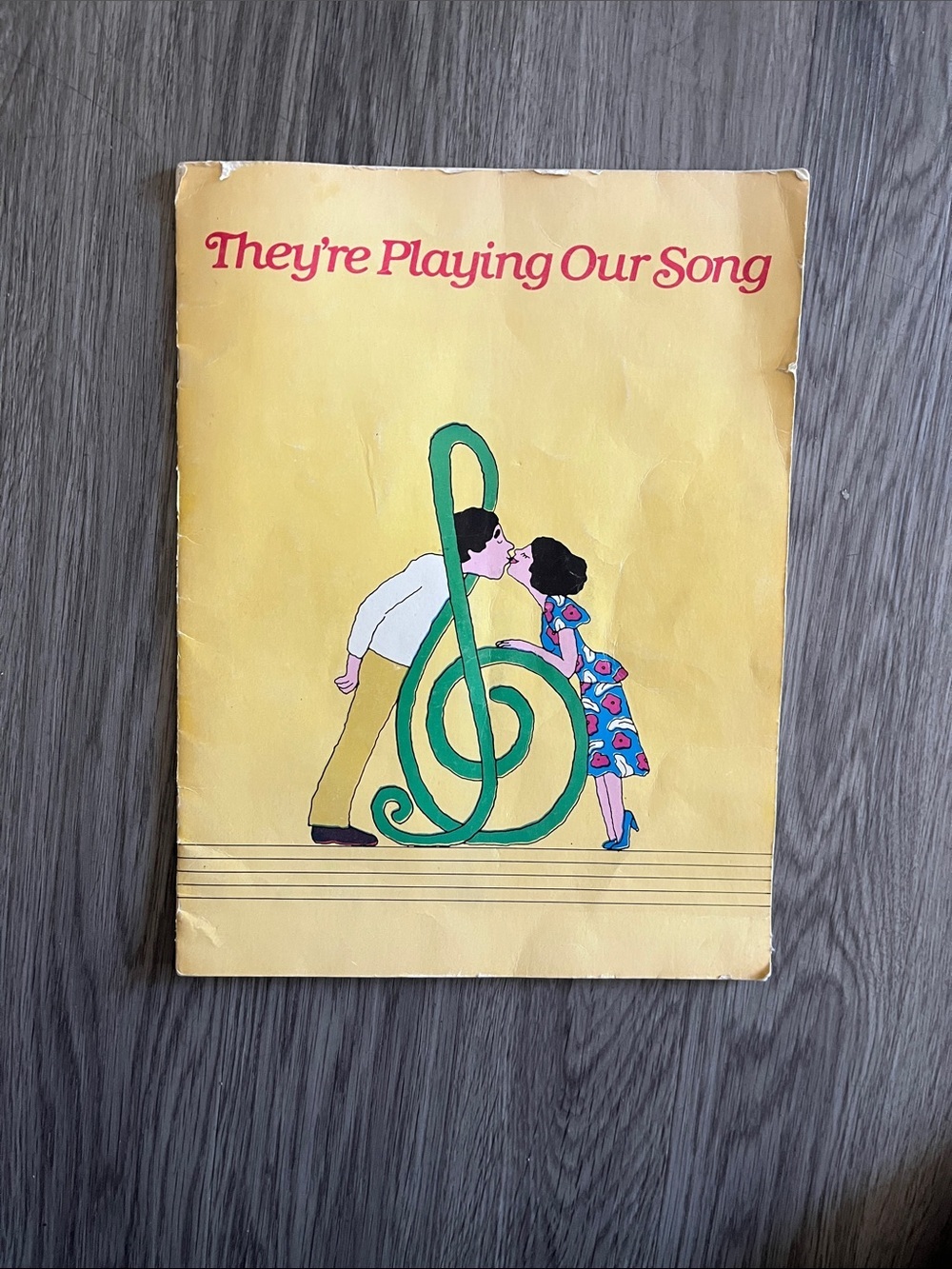 They're Playing Our Song Decorative Yellow Wall Art Print
